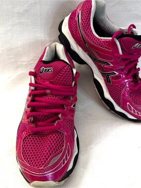 ASICS Gel Nimbus 14 Running Shoes Women's Size 7.5 Pink Athletic Sneakers